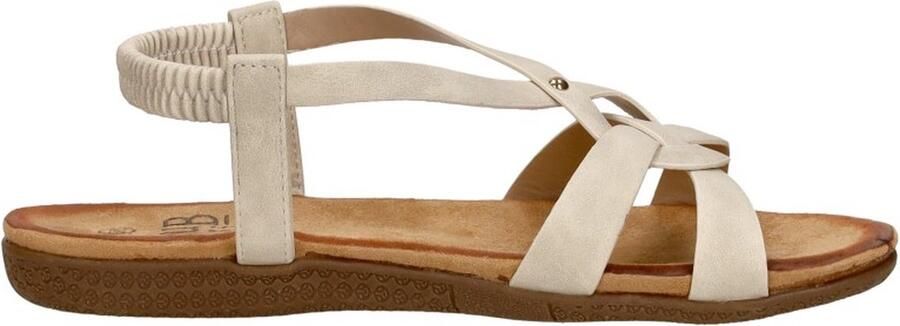 Sub55 Sandalen Plat Sandalen Plat Gebroken wit