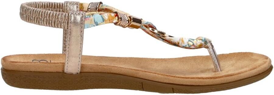 Sub55 Sandalen Plat Sandalen Plat Goudkleur - Foto 2