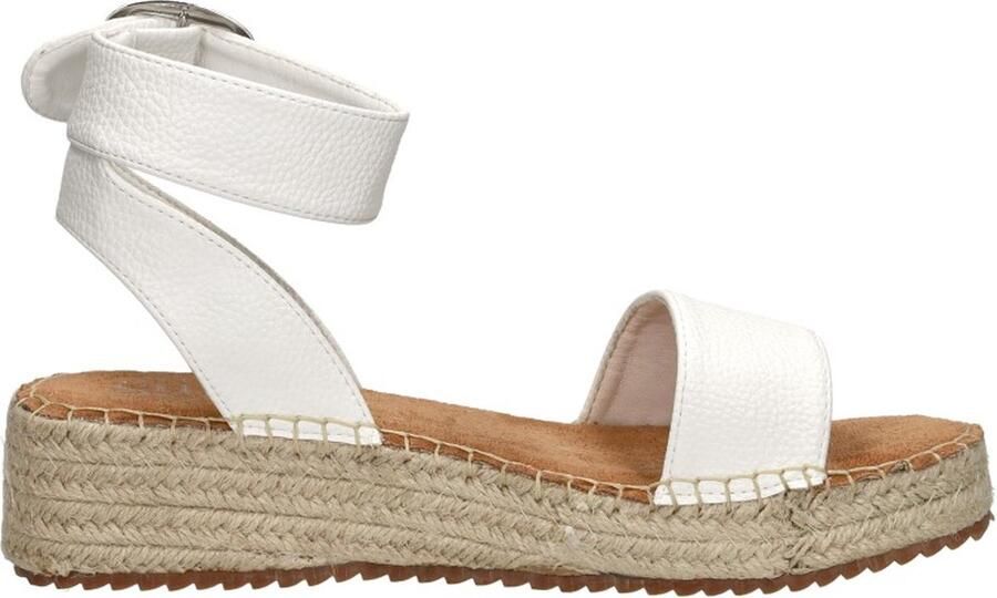 Sub55 Sandalen Plat Sandalen Plat wit