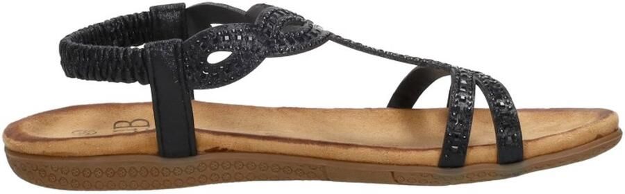 Sub55 Sandalen Plat Sandalen Plat zwart - Foto 7