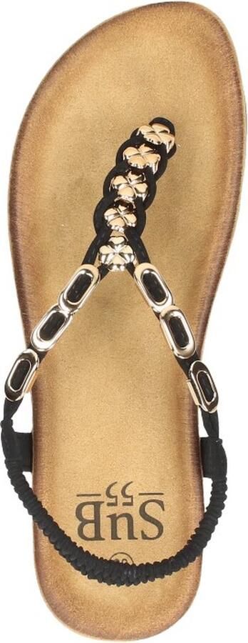 Sub55 Sandalen Plat Sandalen Plat zwart - Foto 4