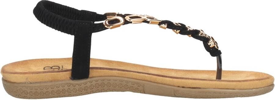 Sub55 Sandalen Plat Sandalen Plat zwart - Foto 6