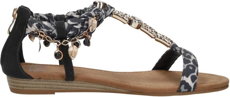 Sub55 Sandalen Plat Sandalen Plat Zwart - Foto 5