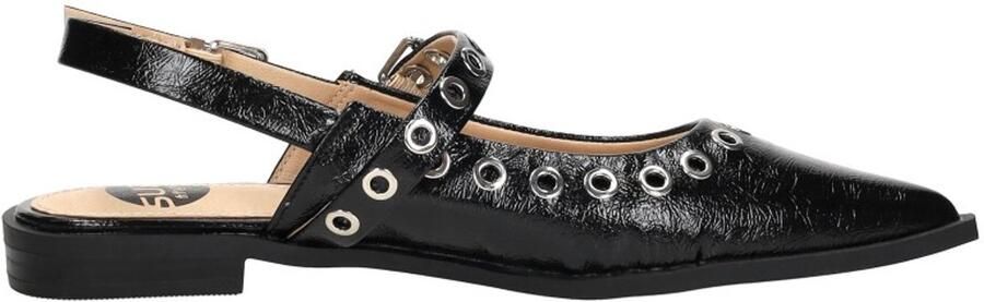 Sub55 Slingback Slingbacks zwartlak
