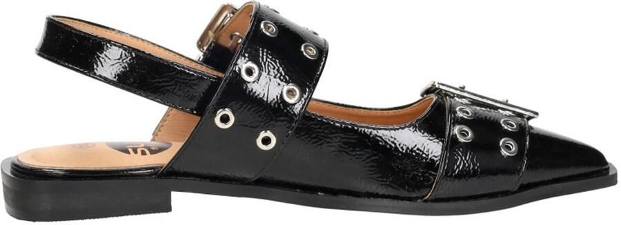 Sub55 Slingbacks Zwartlak