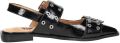 Sub55 Slingbacks Zwartlak - Zwart lak