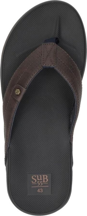 Sub55 Teenslippers donkerbruin