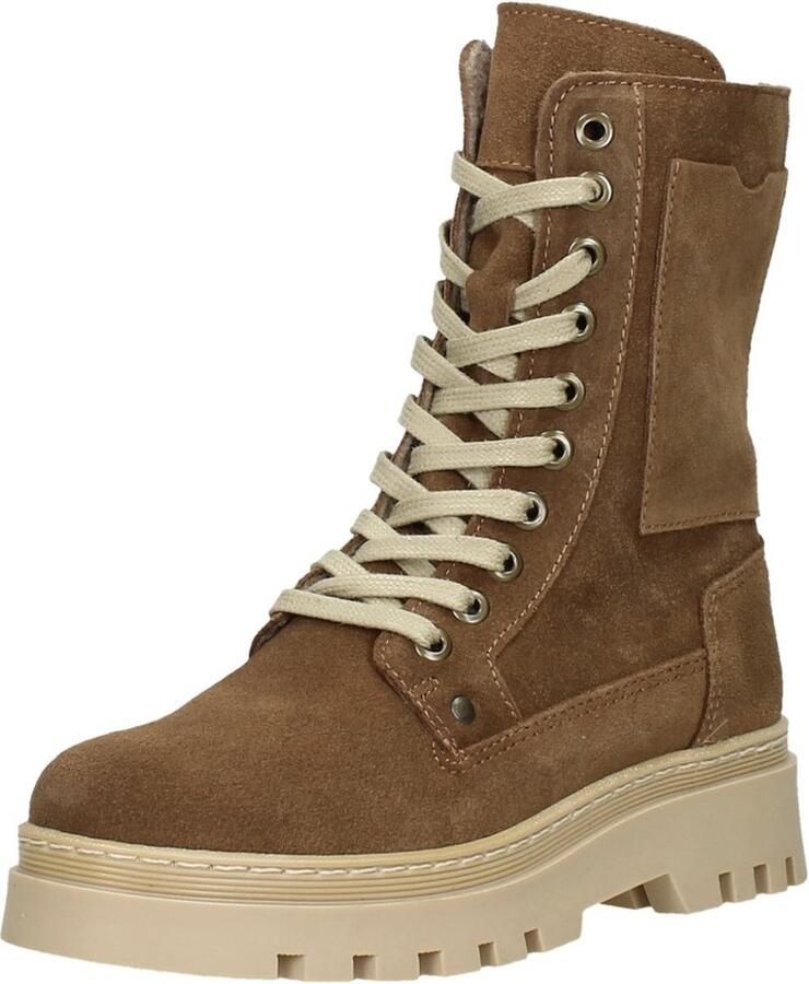 Sub55 Veterschoen hoog Veterschoen hoog cognac - Foto 4