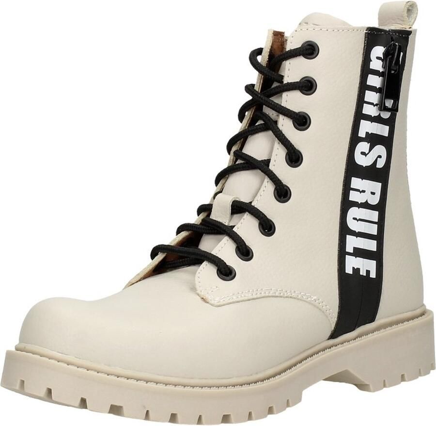 Sub55 Veterschoen hoog Veterschoen hoog Gebroken wit - Foto 3