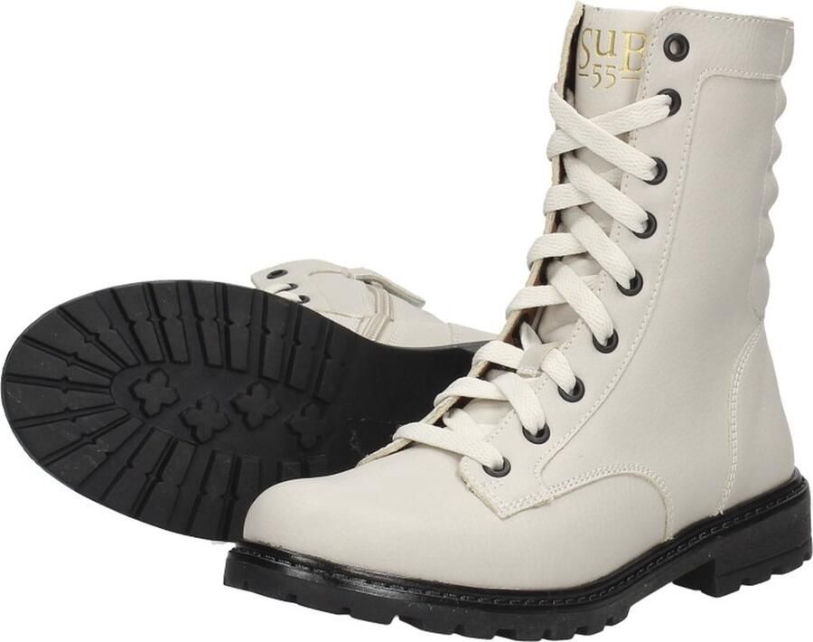 Sub55 Veterschoen hoog Veterschoen hoog Gebroken wit - Foto 9