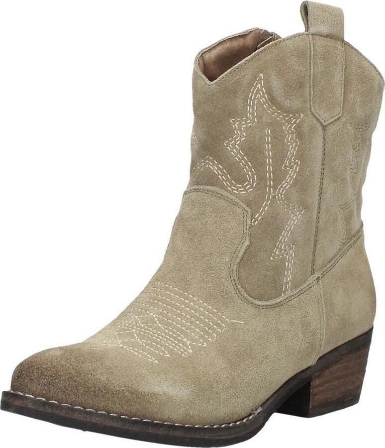 Sub55 Western boots Enkellaarsjes Hak beige - Foto 3