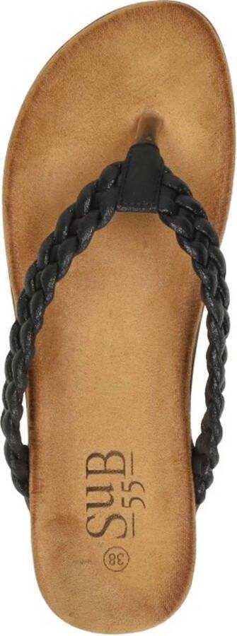 Sub55 Teenslippers zwart