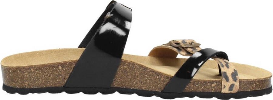 Sub55 Teenslippers zwartlak