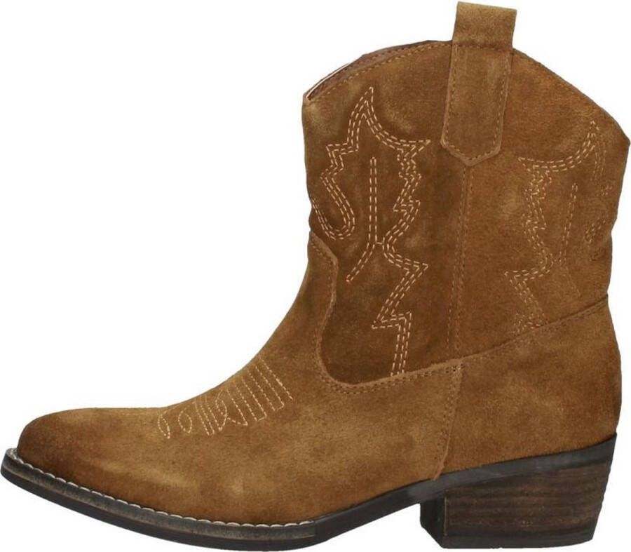 Sub55 Western boots Enkellaarsjes Hak cognac