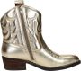 Sub55 Western boots Enkellaarsjes Hak goudkleur - Thumbnail 1
