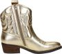 Sub55 Western boots Enkellaarsjes Hak Goudkleur - Thumbnail 1