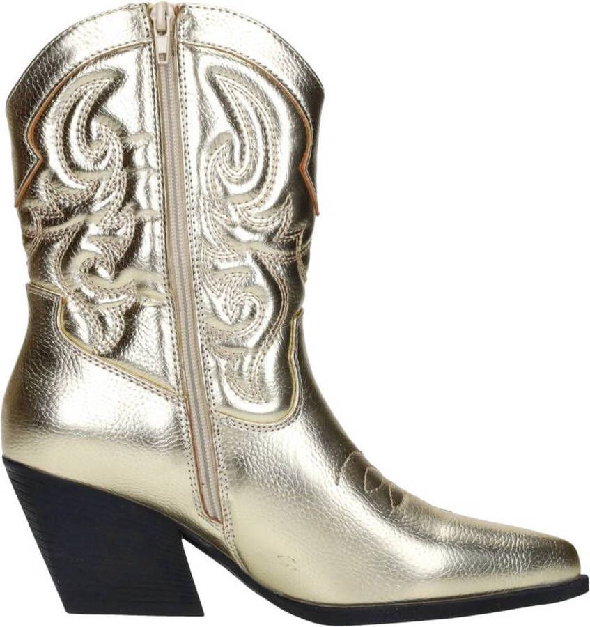 Sub55 Western boots Enkellaarsjes Hak Goudkleur
