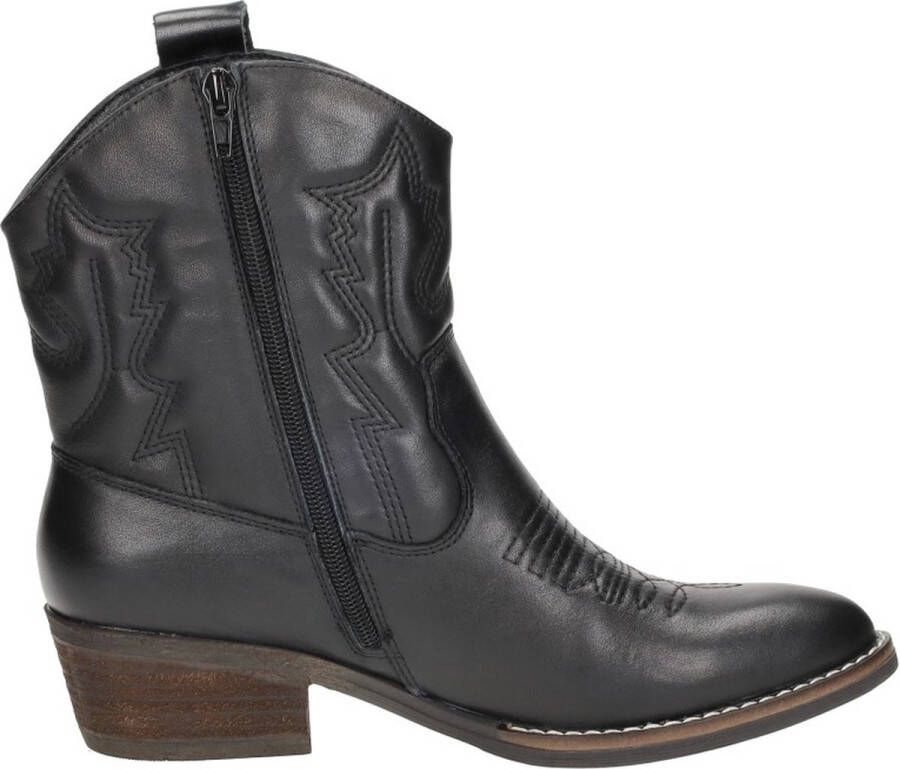 Sub55 Western boots Enkellaarsjes Hak Zwart