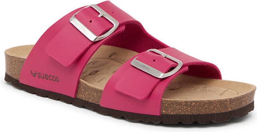 Suecos Bris slippers dames roze vermoeide voeten schokabsorberend anatomisch voetbed reflex binnenzool