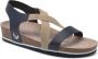 Suecos Syren sandalen dames blauw comfortabel schokabsoberend antibacterieel flexibele zool sleehak - Thumbnail 1