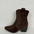 Suèdine cowboylaarsje bruin - Bruin