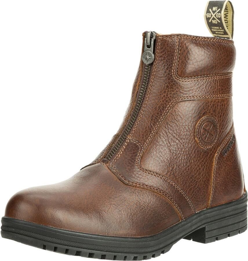 Suedwind AMARON FRONT ZIP WOOL WINTER RIJSCHOEN| WATERPROOF Bruin