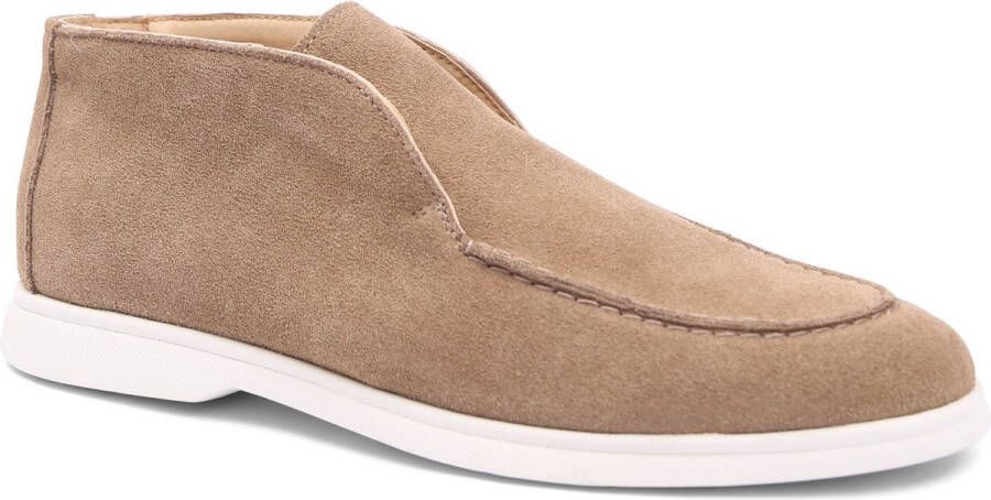 Suitable Ace Loafers Taupe Suede Heren