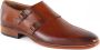 Suitable Double Monk Strap Schoen Cognac Schoen cm Leer Heren Gespschoenen Double monk strap - Thumbnail 1