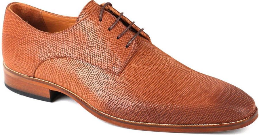 Suitable Leren Herenschoen Cognac Heren Nette schoenen