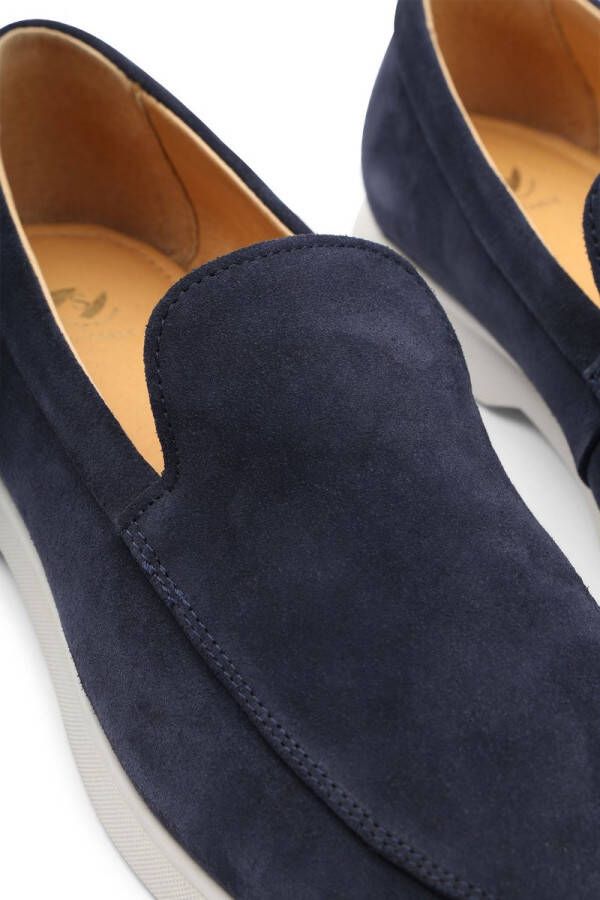 Suitable Loafers Navy Suede Heren