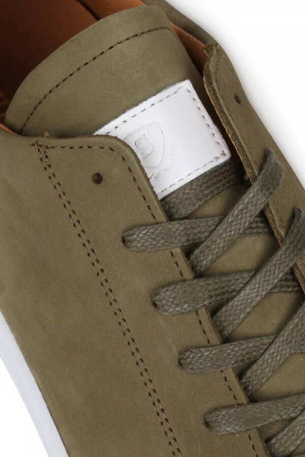 Suitable Nubuck Seron Sneaker Groen Schoen cm Leer Heren Veterschoenen