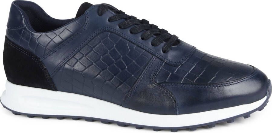 Suitable Sneaker Run Croco Donkerblauw Schoen cm Leer Heren - Foto 1