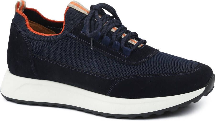 Suitable Sneaker Suede Navy Heren Sneakers