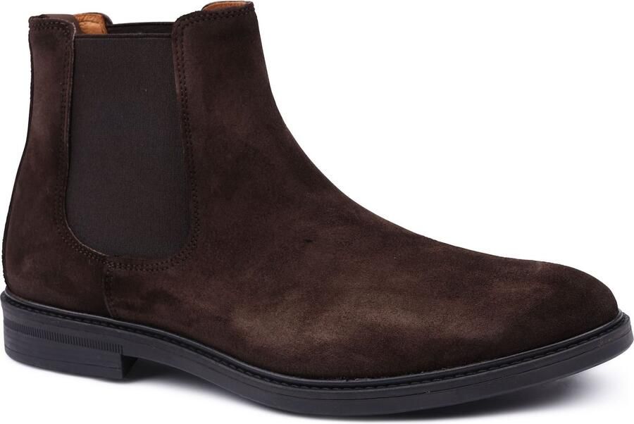 Suitable Enkellaarzen Chelsea Boot Suede Bruin - Foto 1