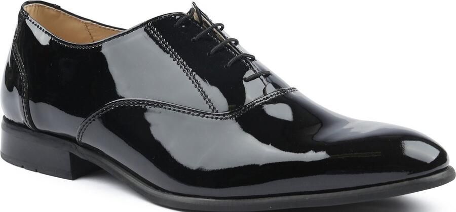 Suitable Lakschoen Leer Zwart Lak-schoenen Heren smoking schoenen
