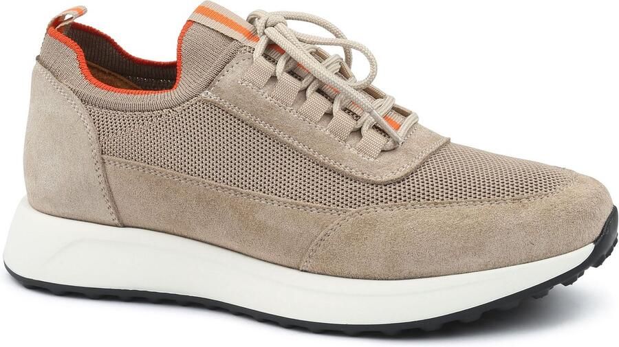 Suitable Sneaker Suede Beige Heren Sneakers