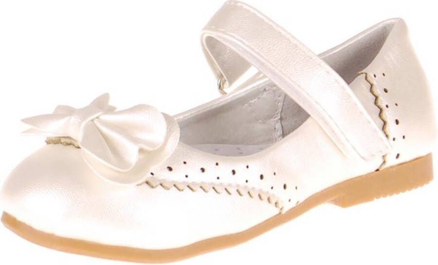 Gaerne Meisjesschoen ivoor met parelmoerglans