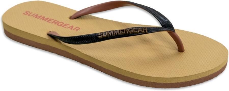 SummerGear Teenslippers Dames Zwart Roze Slim Fit Gerecycled Rubber