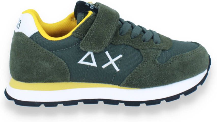 Sun 68 Jongens Sneaker Boy's Tom Solid Kid 74 Militare Scuro Kaki