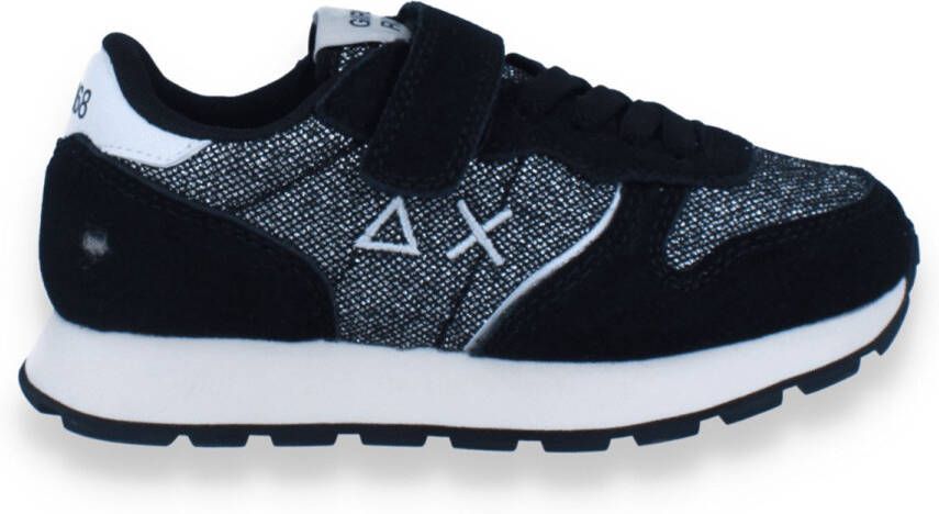 Sun 68 Meisjes Sneaker Girl's Ally Glitter Textiel Kid 11 Nero Zwart