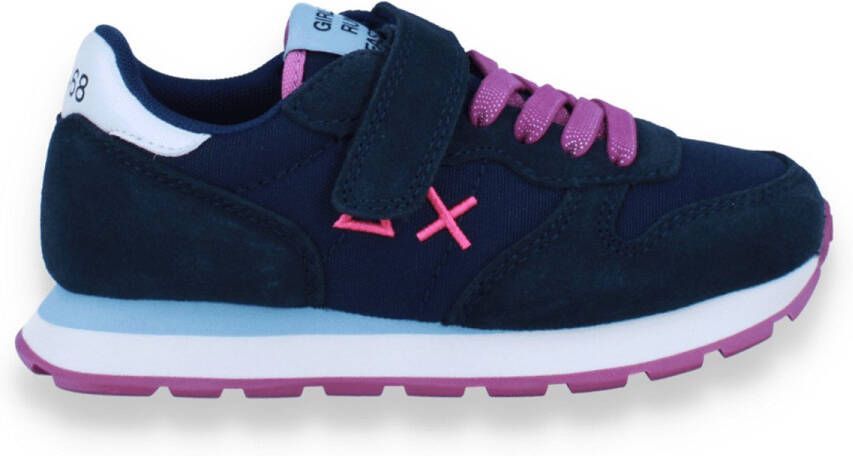 Sun 68 Meisjes Sneaker Girl's Ally Solid Kid 07 Navy Blue Blauw