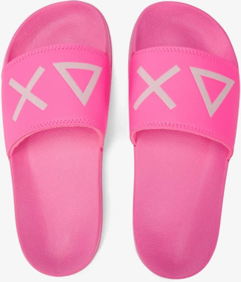 Sun68 Sun 68 Badslipper Logo Slippers 62 Fuxia Fluo Fushia