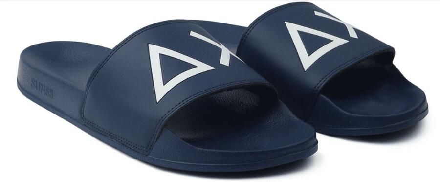 Sun68 Teenslippers X36110 SLIPPERS LOGO-94 07 NAVY BLUE