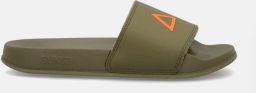Sun 68 Heren Badslipper Slippers Logo 19 Militare Kaki