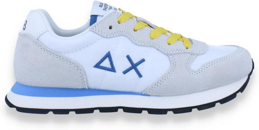 Sun 68 Jongens Sneaker Boy's Tom Solid 01 Bianco Wit