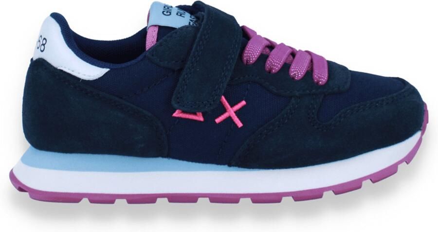 Sun 68 Meisjes Sneaker Girl's Ally Solid Kid 07 Navy Blue Blauw