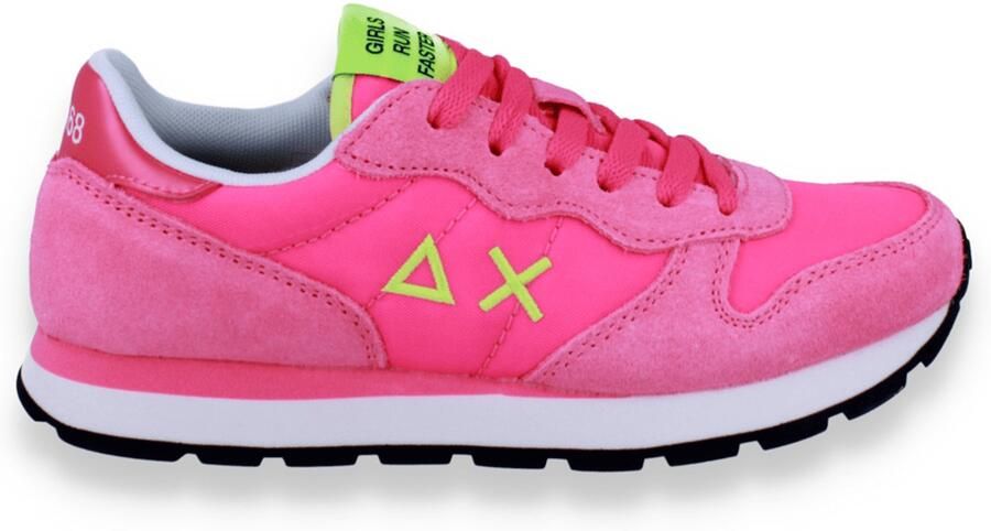 Sun 68 Meisjes Sneaker Girl's Ally Solid Nylon Teen Fuxia Fluo Fushia