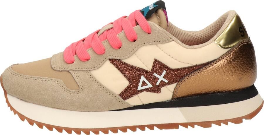 Sun 68 Sun68 Star girl Glitter dames sneaker Beige - Foto 6