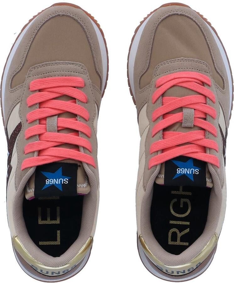 Sun 68 Sun68 Star girl Glitter dames sneaker Beige - Foto 2