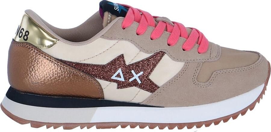 Sun 68 Sun68 Star girl Glitter dames sneaker Beige - Foto 7